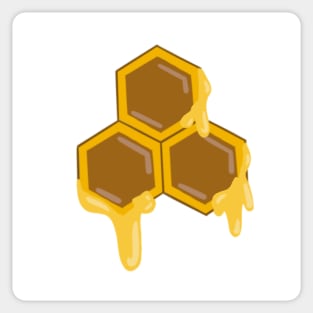 Dripping Honey Hexagon Hive Sticker